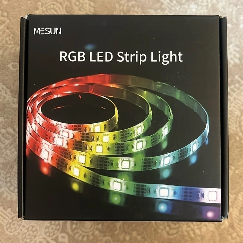 Brand New RGB LED Strip Lights Color Changing 32.8' 10m Remote 3M Adhesive Clips